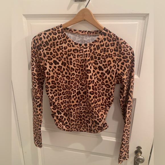 NWT leopard print bikini top, rash guard, bikini bottoms - Picture 12 of 12